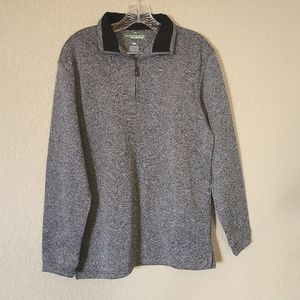 Haggar in motion zip collared sweater M